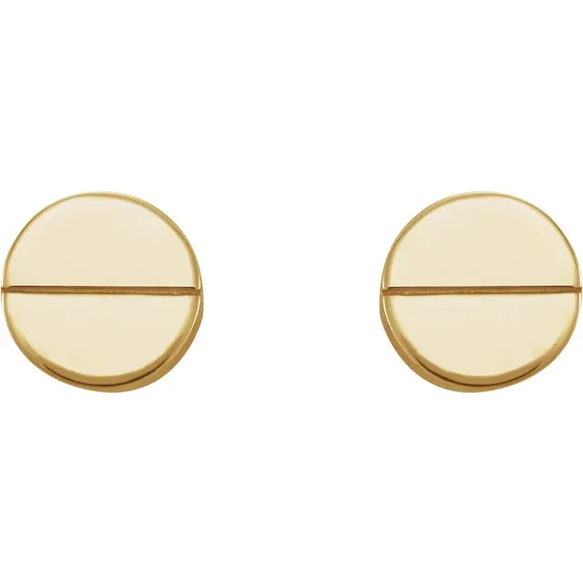Geometric Friction Closure Earrings