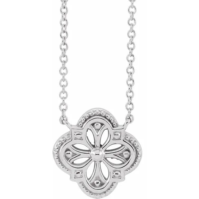 Collier Trèfle d'inspiration vintage