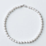 CZ Clasp Pearl Necklace