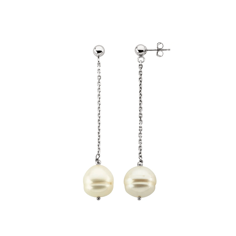 Baroque Pearl Dangle Earrings