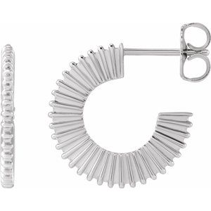 Starburst Hoop Earrings