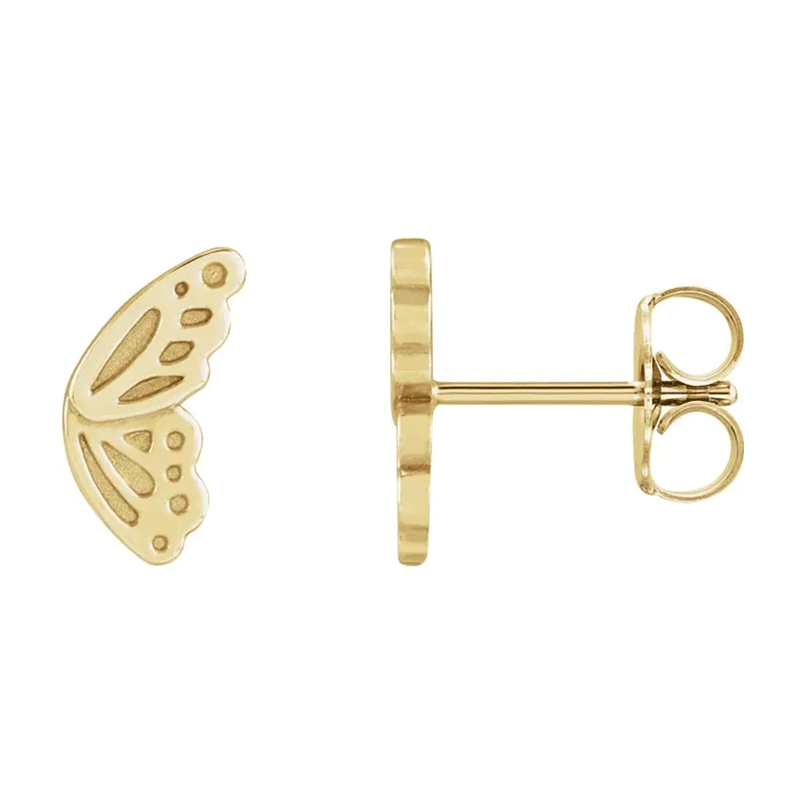 Golden Butterfly Earrings